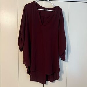 Cato Deep Burgundy Women's Tunic